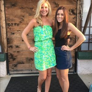 Perfect summer strapless mini dress!!